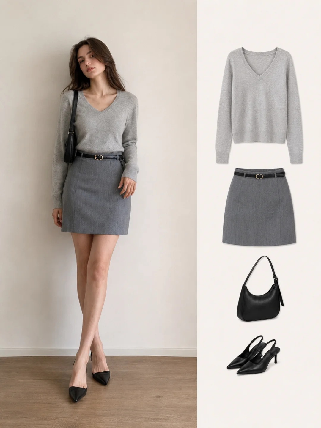 Kh&ocirc;ng cần mua sắm nhiều, chỉ cần diện ch&acirc;n v&aacute;y x&aacute;m l&agrave; đẹp cả tuần theo đ&uacute;ng style "old money"- Ảnh 6.