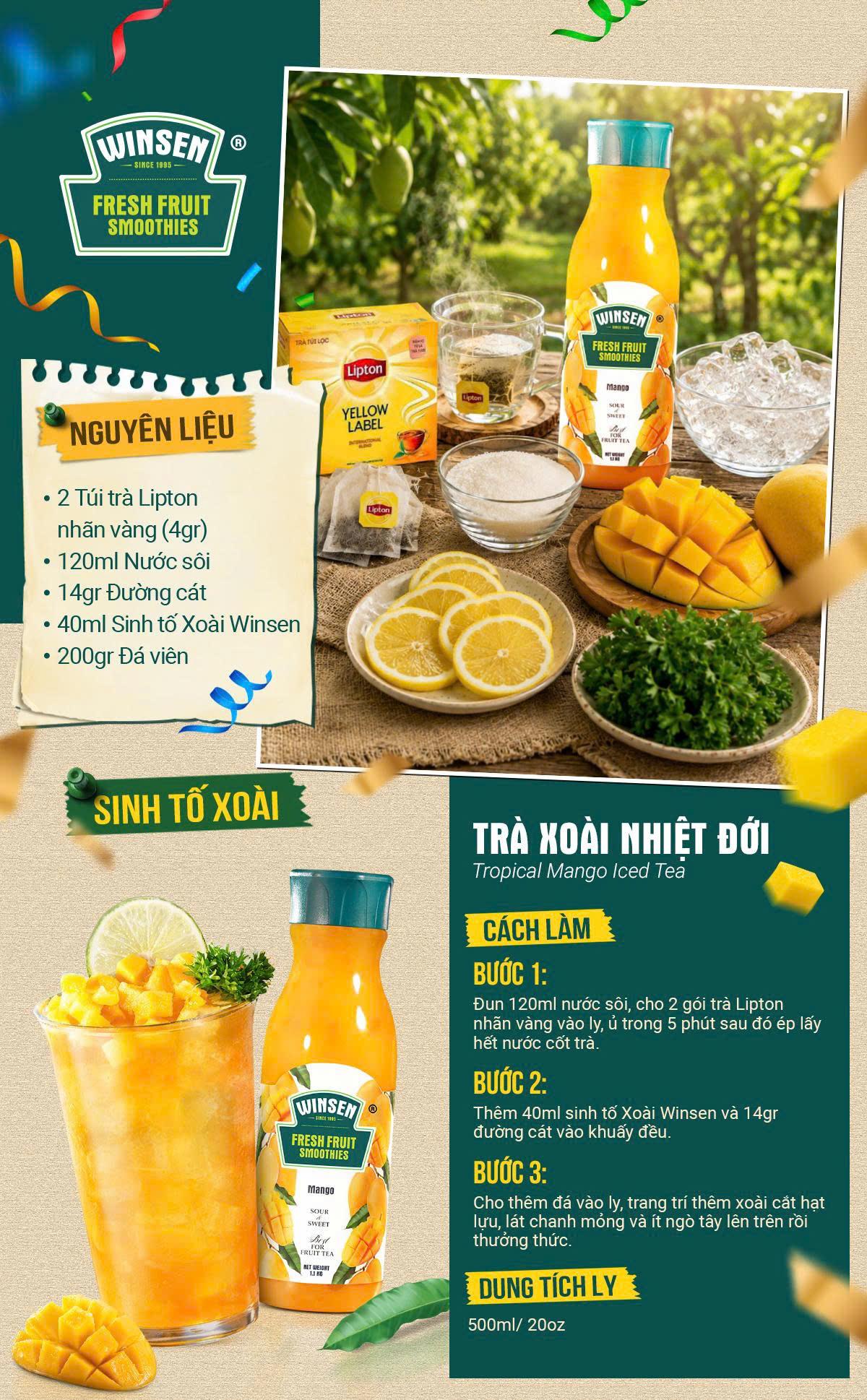 Lưu ngay công thức pha trà xoài thơm ngon dễ làm tại nhà - Ảnh 1.