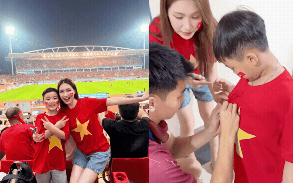Con trai Hòa Minzy gây sốt vì thái độ trong lần đầu gặp idol - cầu thủ Đình Bắc- Ảnh 1.