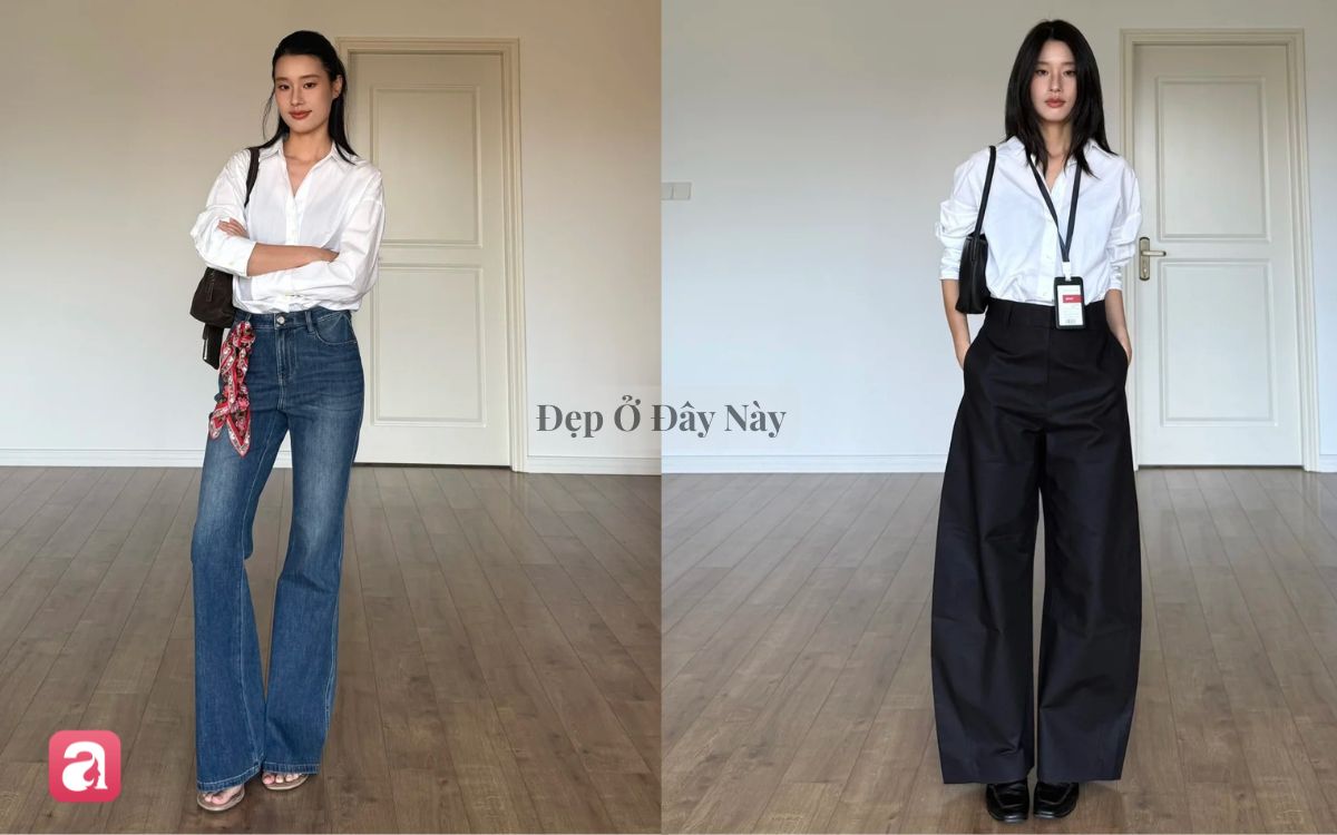 Ai cũng có sơ mi trắng, nhưng không phải ai cũng biết mặc đẹp như cô nàng này - Ảnh 2.