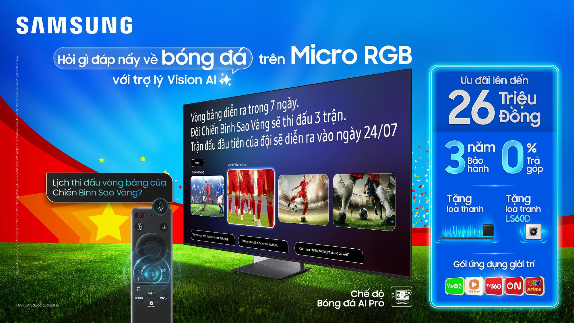 Xem ASEAN Hyundai Cup như chuyên gia bóng đá với trợ lý VAC trên Samsung AI TV - Ảnh 2.