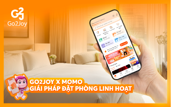 Go2Joy hợp t&aacute;c c&ugrave;ng MoMo, mang dịch vụ đặt ph&ograve;ng theo giờ đến h&agrave;ng triệu người d&ugrave;ng - Ảnh 2.