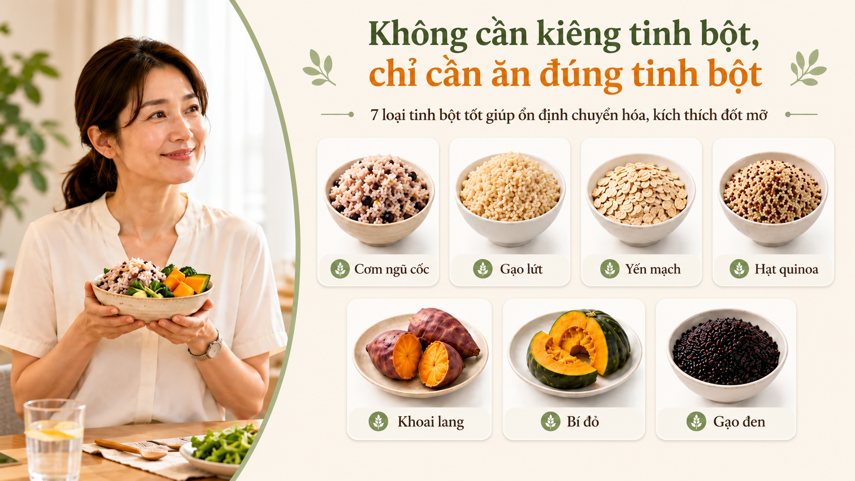 Thư Kỳ, Ella không bỏ tinh bột mỗi ngày mà vẫn giữ dáng, nhưng đây là sai lầm khiến nhiều người "cắt tinh bột càng khó giảm cân"- Ảnh 5.