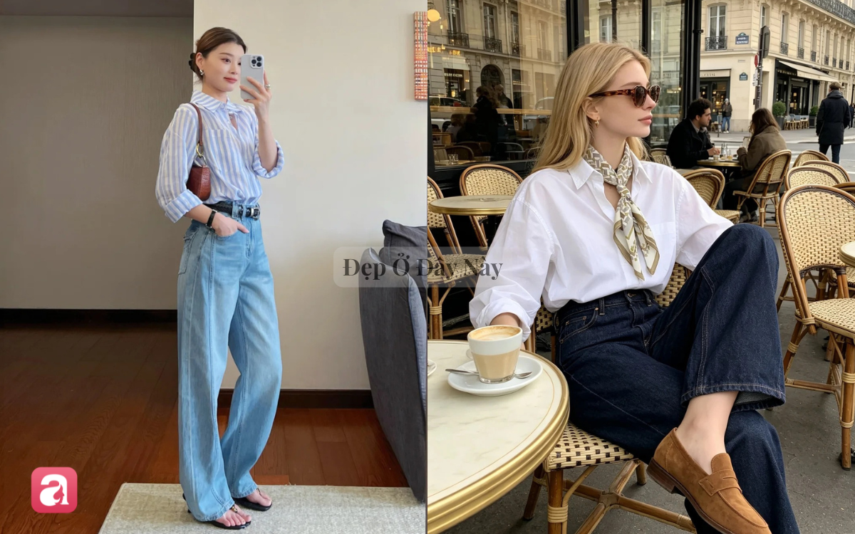 Diện quần jeans đi làm: Vừa đẹp chuẩn old money, vừa ghi điểm trẻ trung- Ảnh 1.