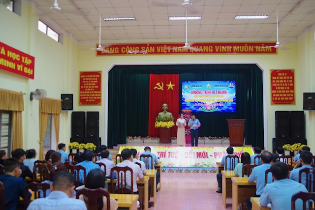 Trung đo&agrave;n 224 kết nghĩa với Trường THPT chuy&ecirc;n L&ecirc; Qu&yacute; Đ&ocirc;n - Ảnh 1.