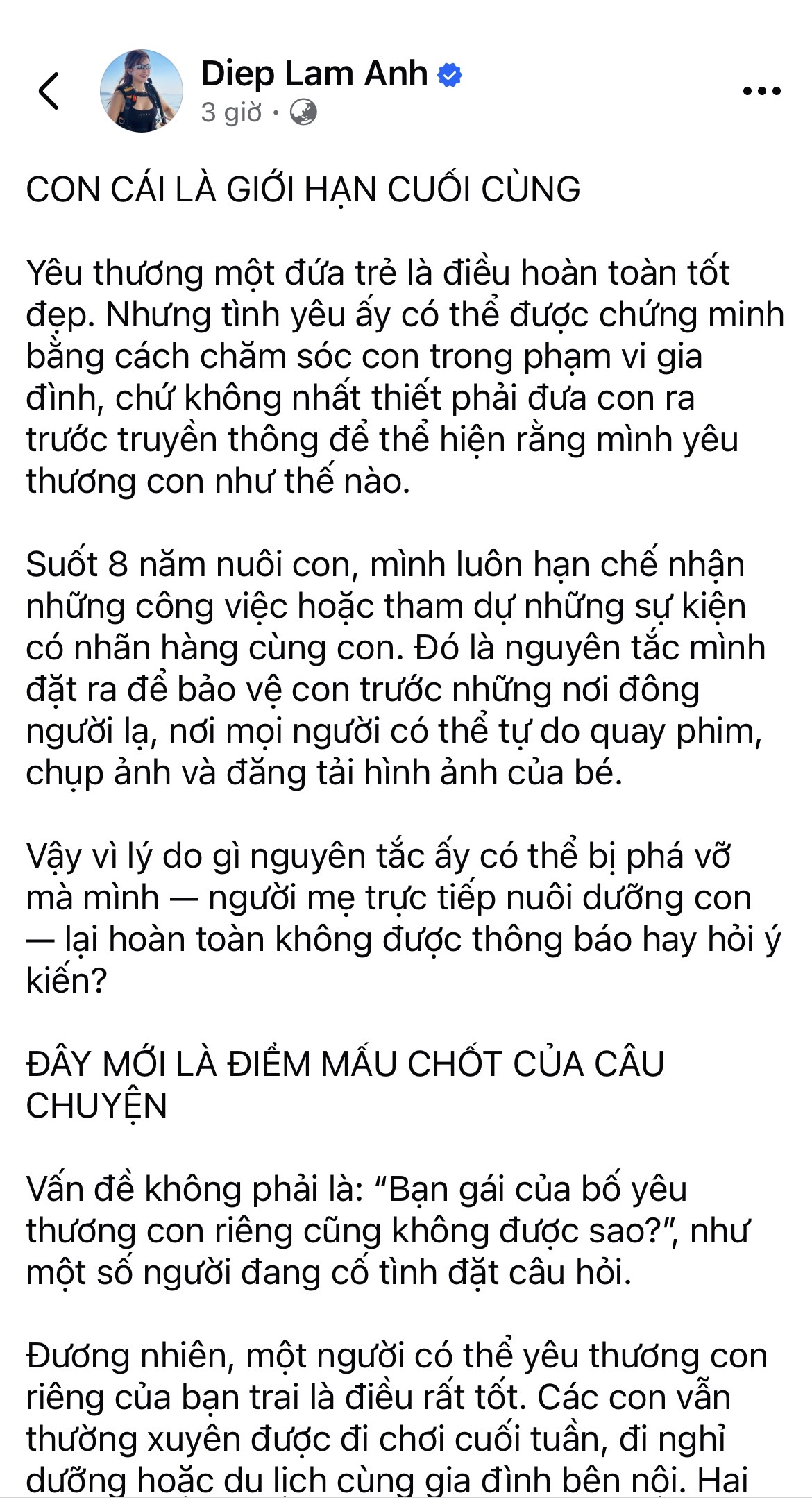 Hotmom Lucie Nguyễn chia sẻ giữa ồn ào của Diệp Lâm Anh - Vũ Thúy Quỳnh: Đến cuối cùng, chúng ta lên tiếng để BẢO VỆ CON TRẺ- Ảnh 2. Hotmom Lucie Nguyễn chia sẻ giữa ồn ào của Diệp Lâm Anh - Vũ Thúy Quỳnh: Đến cuối cùng, chúng ta lên tiếng để BẢO VỆ CON TRẺ- Ảnh 2.