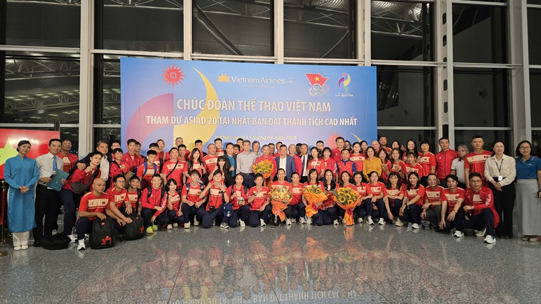 Đo&agrave;n Thể thao Việt Nam l&ecirc;n đường chinh phục đấu trường ASIAD 20- Ảnh 1.