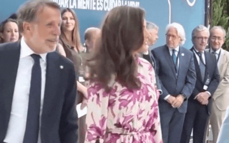Chiếc váy hoa hồng tím giá 25 triệu của Vương hậu Letizia - Ảnh 6.
