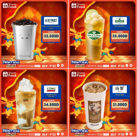 "Rước deal" Trung thu giảm tới 50%, phá cỗ cực hời với ShopeeFood tại Trùm Deal Lên Live 20/9- Ảnh 1.