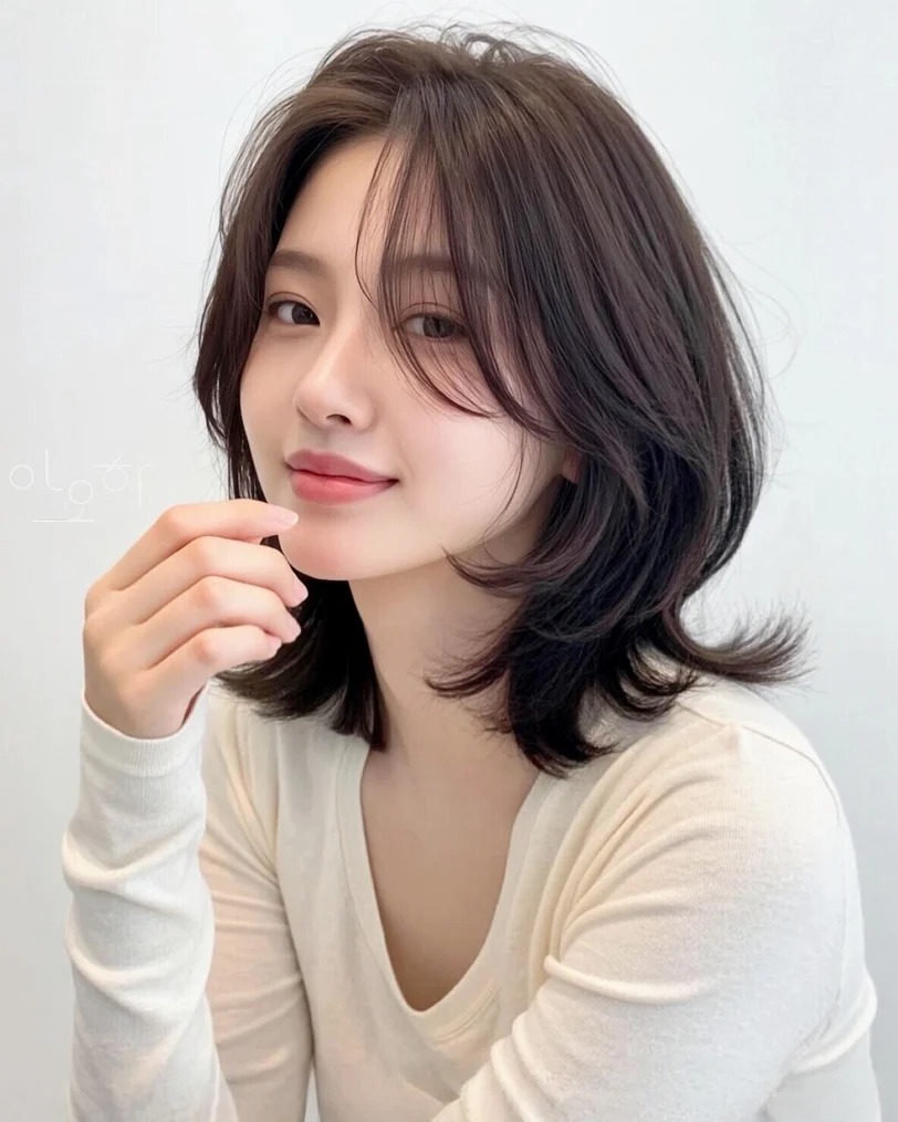 2026 chuộng t&oacute;c ngắn tự nhi&ecirc;n, tỉa nhẹ: 8 gợi &yacute; gi&uacute;p che g&ograve; m&aacute; v&agrave; l&agrave;m gọn đường viền h&agrave;m - Ảnh 3.