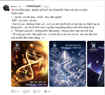 Bắt hint setlist ch&iacute;nh thức tại concert Tinh H&agrave; &ldquo;Say Hi&rdquo; c&ugrave;ng kim chủ TPBank - Ảnh 1.