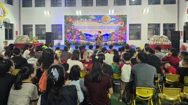 Đêm hội trăng rằm - “Trung thu Đảo Ngọc” tại Bộ Tư lệnh Vùng Cảnh sát biển 4 - Ảnh 1.