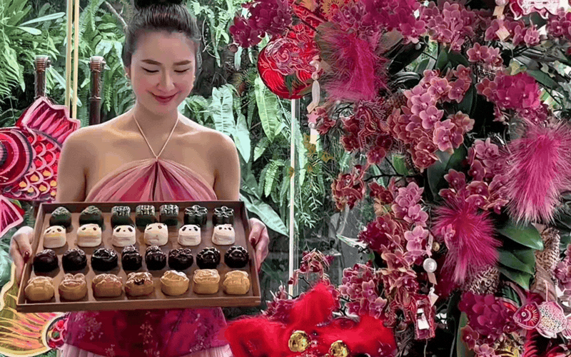 "Phú bà" Ngọc Loan lại khiến dân mạng nức nở vì độ khéo tay: Tự làm 3 vị bánh Trung thu Lava, ai cũng phải hỏi “chị còn giấu nghề gì?” - Ảnh 1.