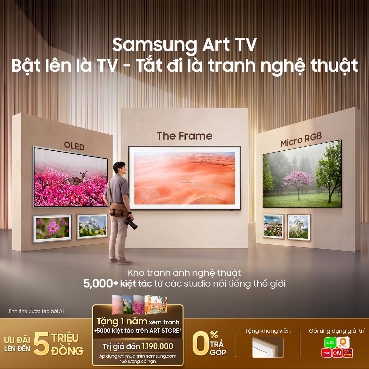 Đặc quyền thưởng lãm nghệ thuật trọn 1 năm với ưu đãi Art Store từ TV Samsung The Frame- Ảnh 1.
