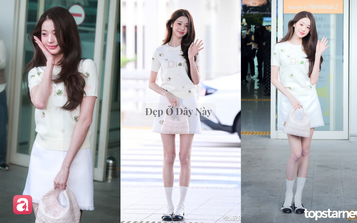 Jang Wonyoung - Nhiệt Ba đụng độ bất ph&acirc;n thắng bại với set đồ c&ocirc;ng ch&uacute;a của Dior - Ảnh 3.