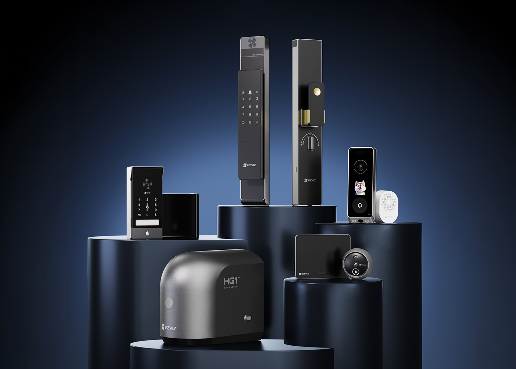 EZVIZ MIRA kết nối kh&oacute;a cửa, camera tại VIBE 2026 - Ảnh 4.