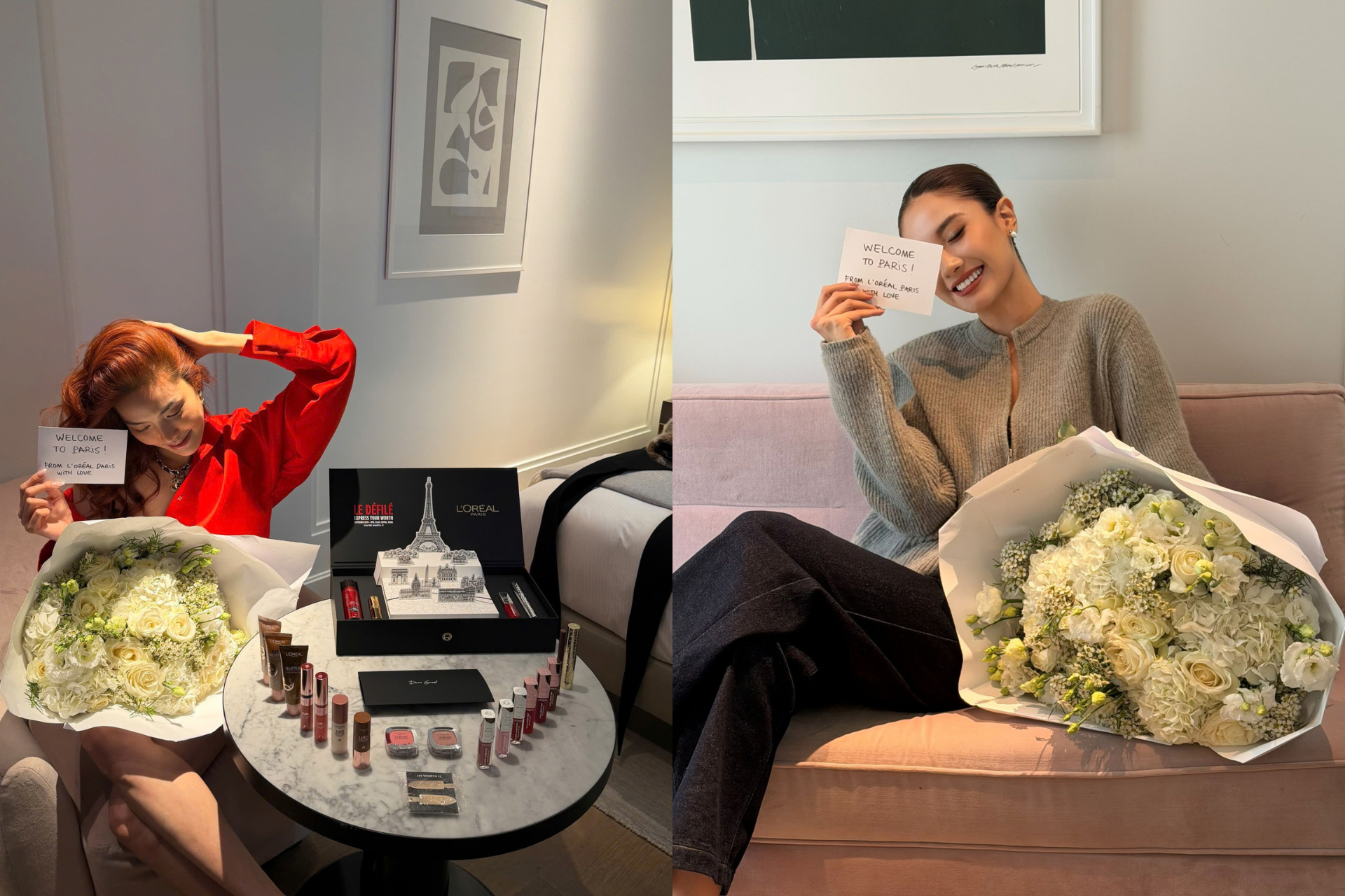 Siêu mẫu Lan Khuê cùng Hoa hậu Nguyễn Hoàng Phương Linh mang tinh thần Chính Nữ đến Le Défilé L’Oréal Paris - Ảnh 1.