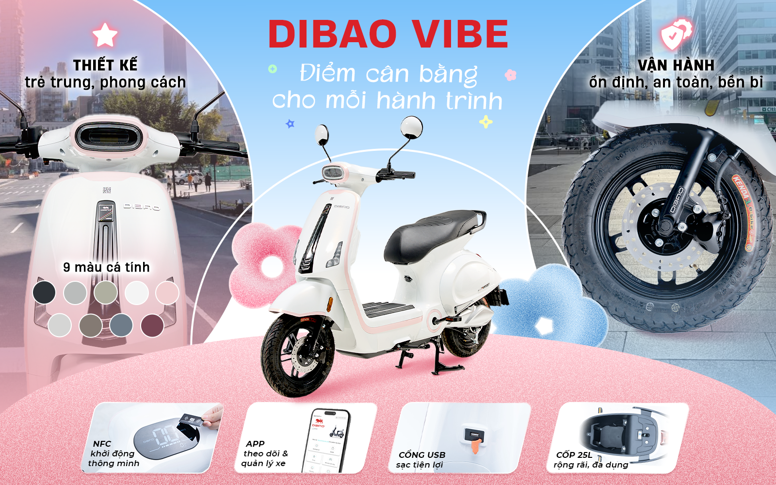 Phái đẹp cần gì ở một mẫu xe điện mới? DIBAO mang đến câu trả lời với DIBAO Vibe- Ảnh 2.