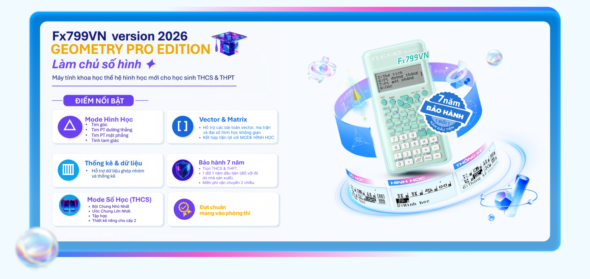 Flexio tung phiên bản mới Flexio Fx799VN Geometry Pro Edition, làm chủ số hình, khởi động năm học mới chủ động theo cách riêng- Ảnh 2.
