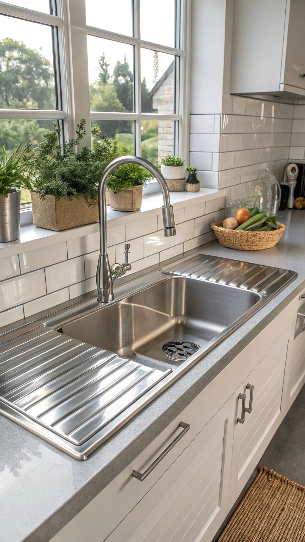 Bồn rửa đôi từng là tiêu chuẩn của căn bếp, vì sao nhiều gia đình làm bếp mới lại bỏ? - Ảnh 1.