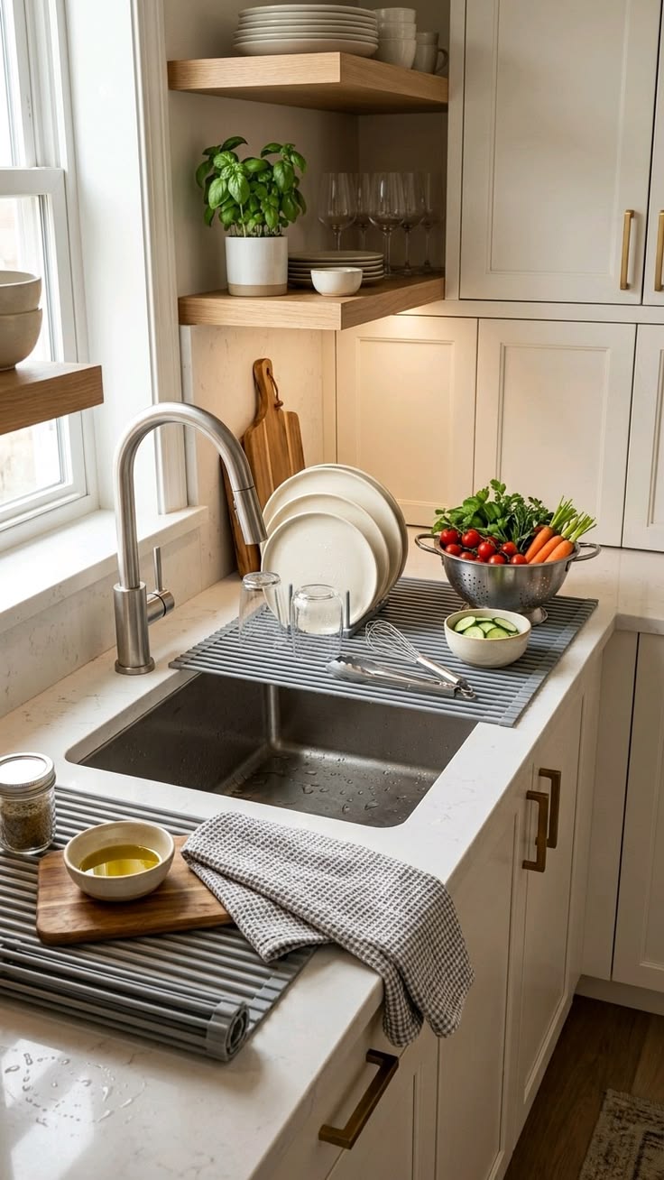 Bồn rửa đôi từng là tiêu chuẩn của căn bếp, vì sao nhiều gia đình làm bếp mới lại bỏ? - Ảnh 3.