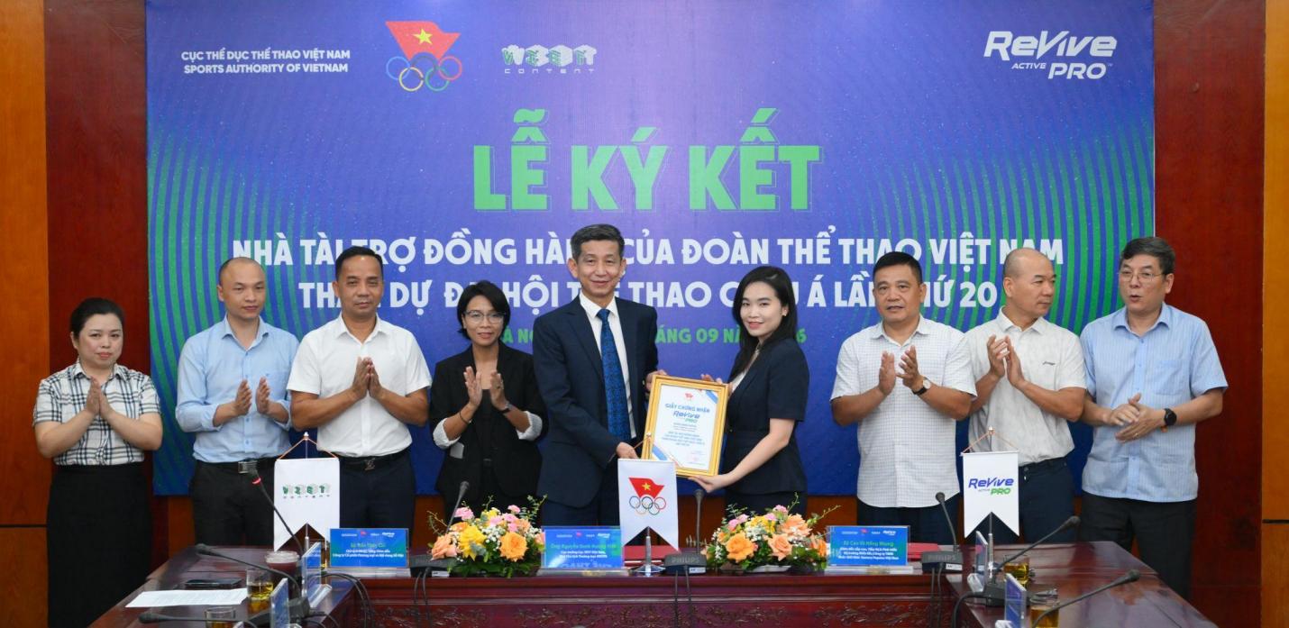 Chung một &yacute; ch&iacute;, c&ugrave;ng một niềm tự h&agrave;o, Revive Thể Thao tiếp sức tuyển thủ Việt Nam tại ASIAD 20- Ảnh 1.