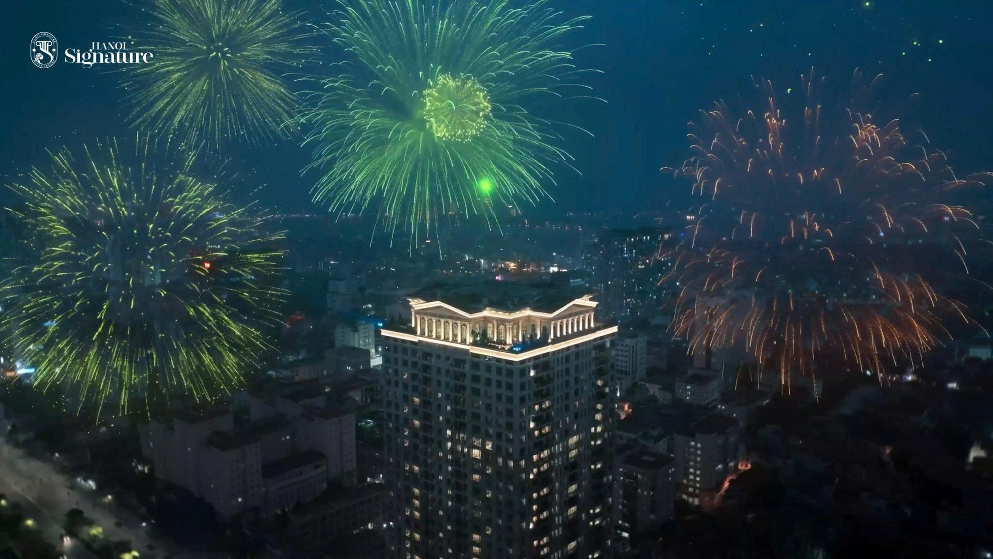 Công viên Nghĩa Đô bắn pháo hoa, Hanoi Signature by Swiss-Belhotel tầm view thượng hạng - Ảnh 2.