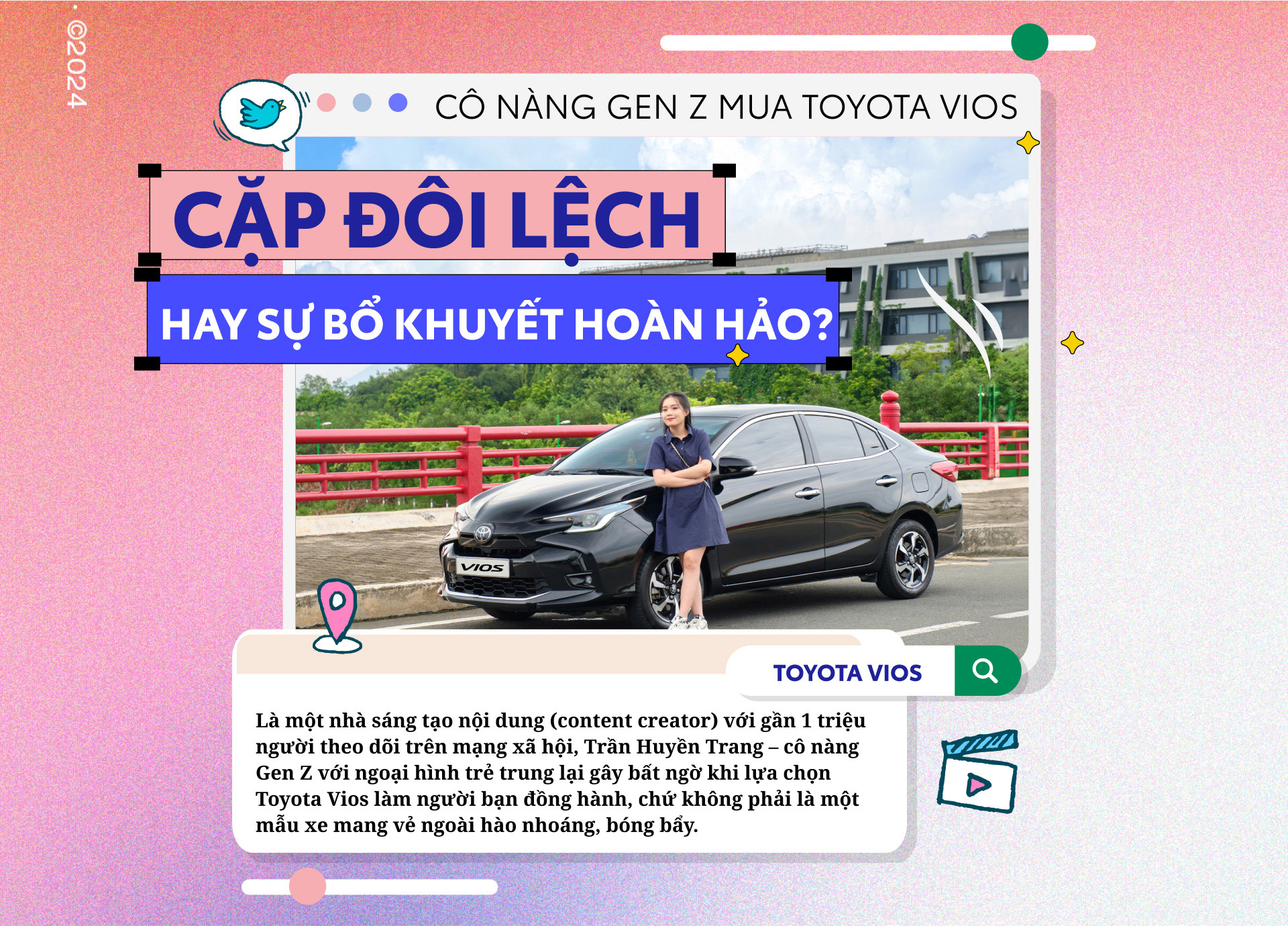 Cô nàng Gen Z mua Toyota Vios - "cặp đôi lệch" hay sự bổ khuyết hoàn hảo?- Ảnh 2.