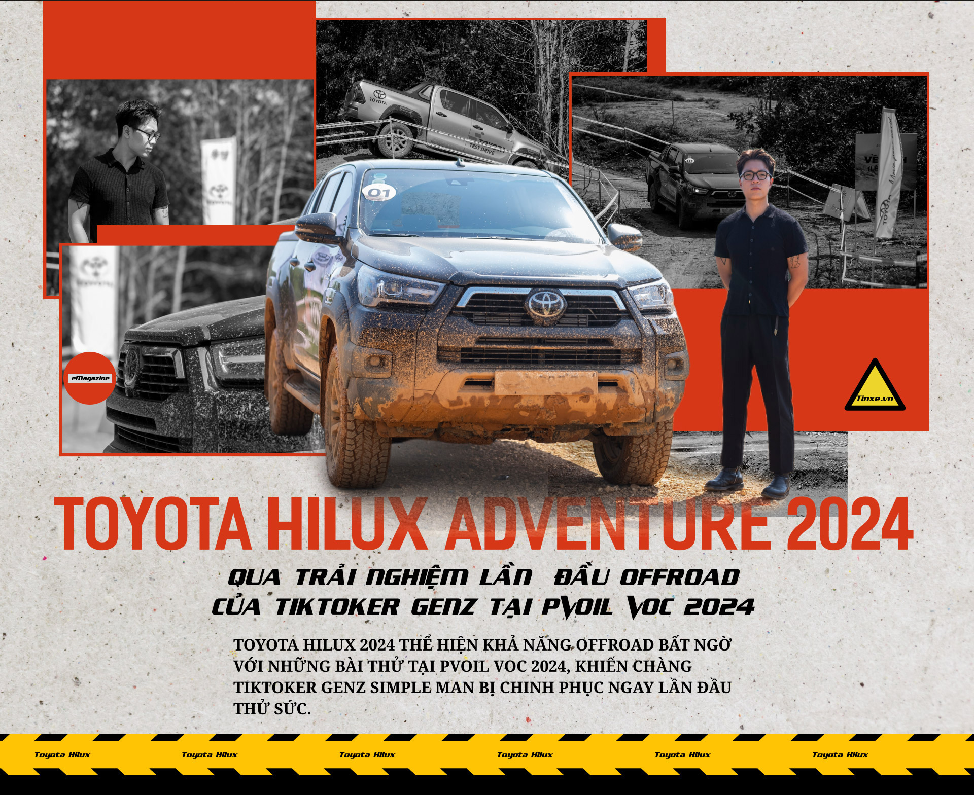Toyota Hilux Adventure 2024 qua trải nghiệm lần đầu offroad của Tiktoker genZ tại PVOil VOC 2024- Ảnh 2.