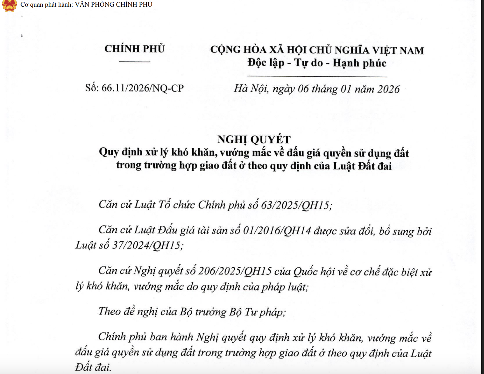 Nghị quyết Ch&iacute;nh phủ: Đặt cọc đấu gi&aacute; đất ở l&ecirc;n tối đa 50% để chống trục lợi v&agrave; bỏ cọc- Ảnh 2.