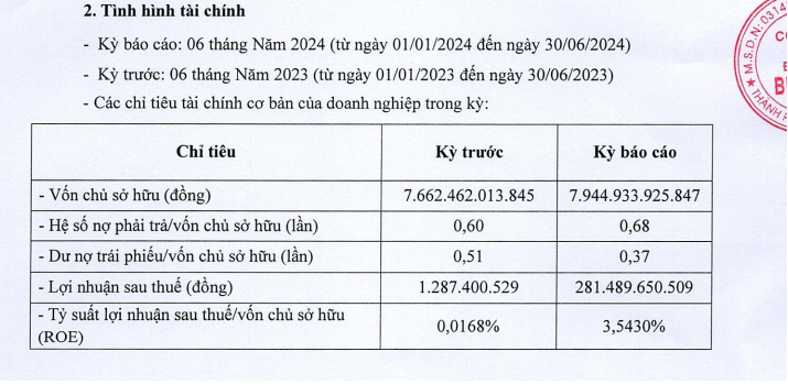 Một công ty bất động sản báo lãi nửa đầu năm 2024 gấp hơn 216 lần so với cùng kỳ- Ảnh 2.