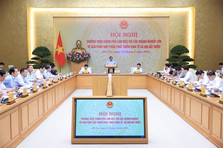 Thủ tướng chủ trì cuộc họp với 12 doanh nghiệp tư nhân Vingroup, Hoà Phát, Masan, Thaco, Sungroup…- Ảnh 1.