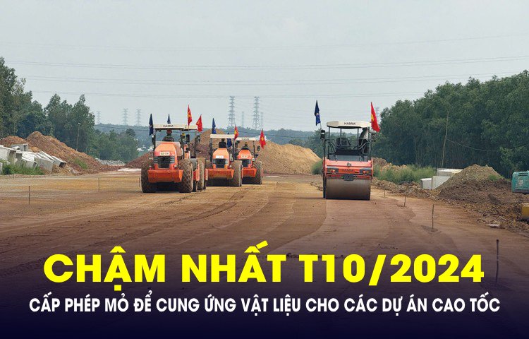 Chậm nhất tháng 10/2024 hoàn thành cấp phép mỏ để cung ứng vật liệu cho các dự án cao tốc- Ảnh 1.