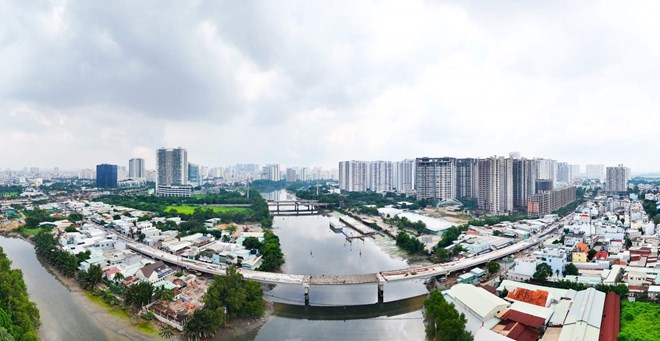 Hai cây cầu huyết mạch nối Quận 7 và Nhà Bè sắp thông xe- Ảnh 1.