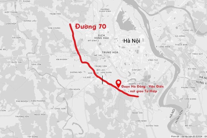 H&agrave; Nội đầu tư hơn 2.500 tỷ đồng n&acirc;ng cấp tuyến đường 70- Ảnh 1.
