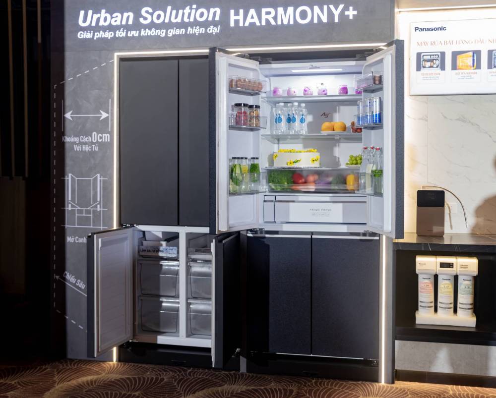 Cận cảnh chiếc tủ lạnh “made in Japan” có giá bán 33 triệu đồng: Thiết kế âm tường Slot-in, góc mở cửa tủ 120 độ- Ảnh 2.
