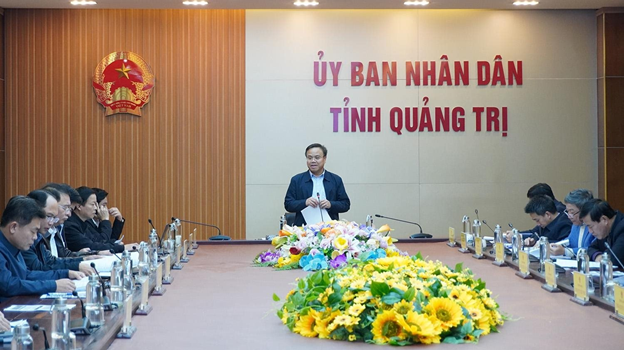 UBND tỉnh Quảng Trị l&agrave;m việc về Đề &aacute;n ph&aacute;t triển vật liệu x&acirc;y dựng tr&ecirc;n địa b&agrave;n- Ảnh 1.