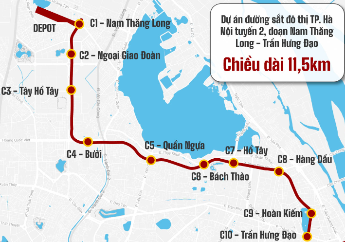 Năm 2025, triển khai xây dựng metro Nam Thăng Long - Trần Hưng Đạo dài 11,5 km- Ảnh 1.