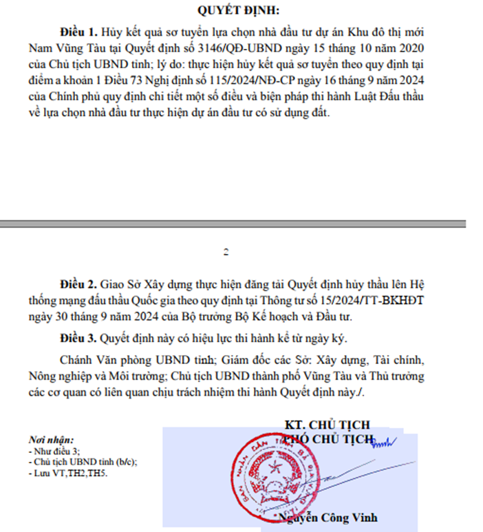Xây dựng Sài Gòn và Đô thị Kinh Bắc "tụt tay" dự án khu đô thị 69ha ở Vũng Tàu- Ảnh 2.