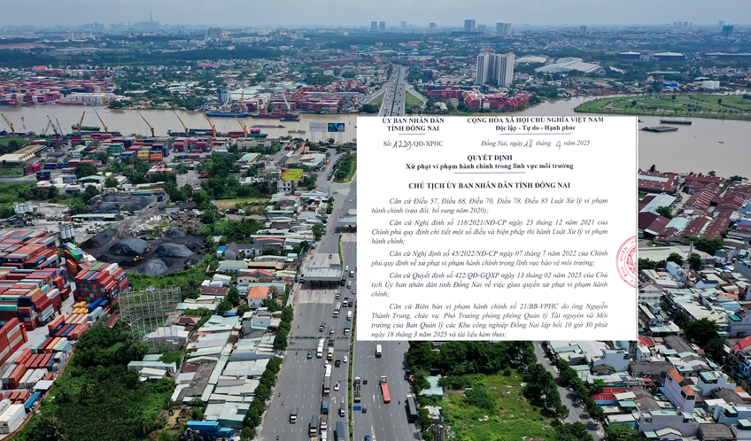 Đồng Nai: Xử phạt các doanh nghiệp vi phạm môi trường - Ảnh 1.