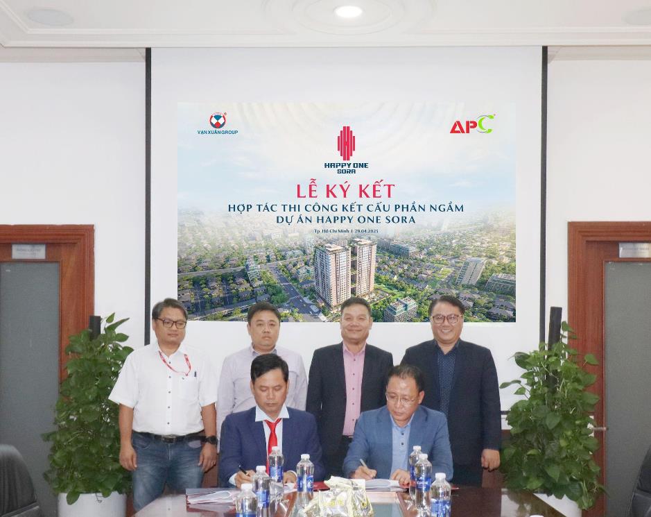 Vạn Xuân Group hợp tác cùng An Phong triển khai thi công phần ngầm dự án Happy One Sora- Ảnh 1.