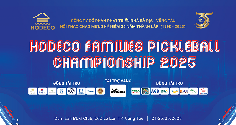 Hơn 400 VĐV sẽ tranh tài tại HODECO Families Pickleball Championship 2025- Ảnh 1.