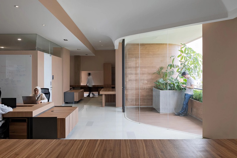 Văn phòng làm việc ấn tượng với mái vòm và không gian xanh tại Jakarta- Ảnh 3.