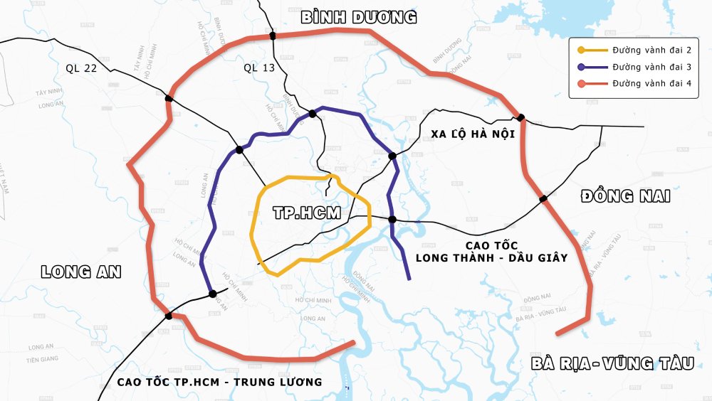 Đề xuất mới cho đường Vành đai 4 TP.HCM: Làm cầu cạn ở một số đoạn- Ảnh 2.