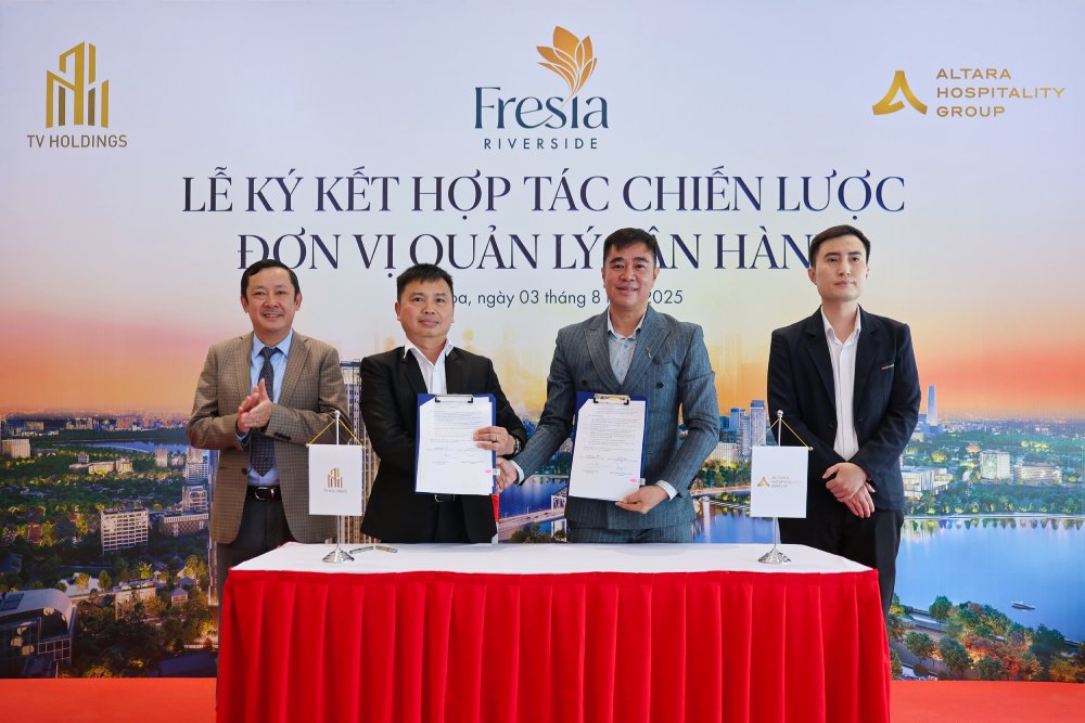 TV Holdings ký kết hợp tác chiến lược với đơn vị quản lý vận hành dự án Fresia Riverside- Ảnh 1.