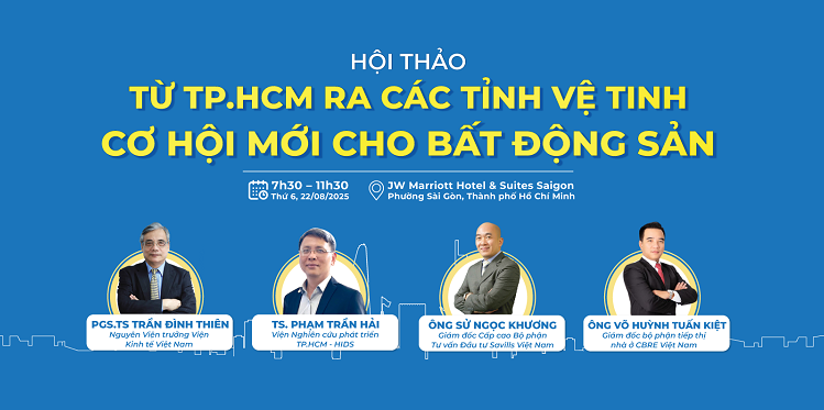 Trực tiếp Hội thảo: Từ TP.HCM ra các tỉnh vệ tinh - Cơ hội mới cho bất động sản- Ảnh 1.