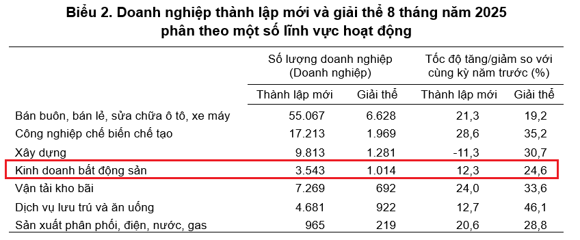 8 tháng: truc tiep bong da hom nay nghiệp bất động sản thành lập mới tăng - Ảnh 2.