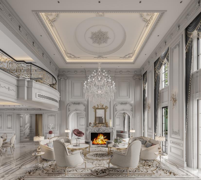 Khám phá không gian biệt thự hơn 300m2 với xem bong da truc tiep cup c1 cách tân cổ điển sang trọng- Ảnh 1.