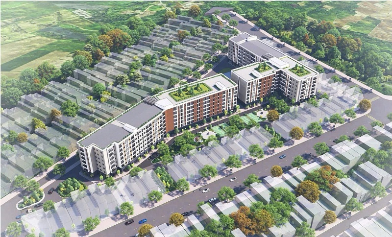 Dự án nhà ở xã hội đầu tiên tại Đắk Lắk chính thức cất nóc, thêm cơ hội cho người an cư- Ảnh 1.