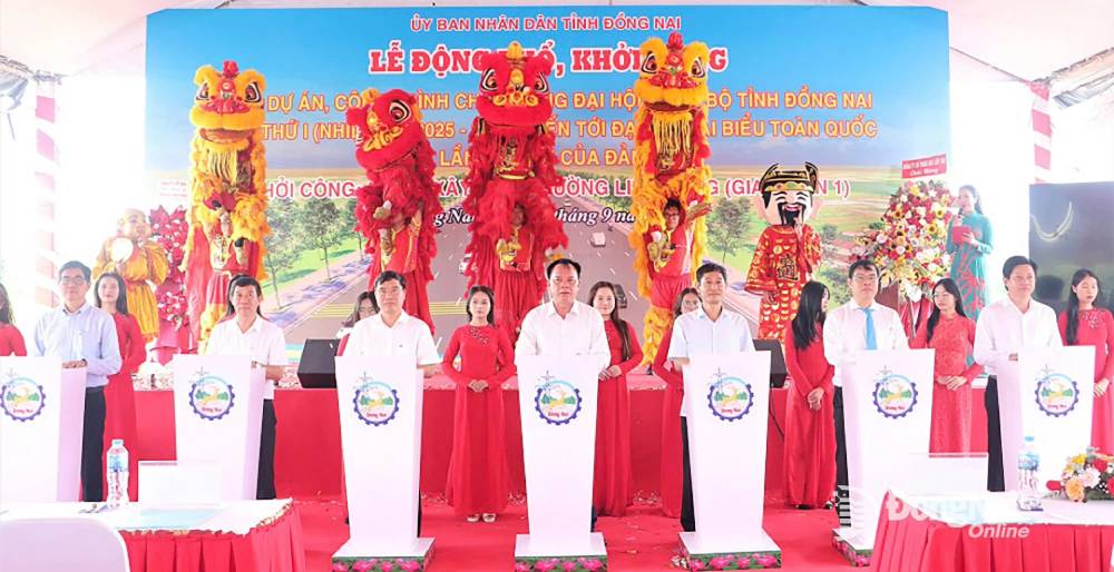 Đồng Nai khởi c&ocirc;ng dự &aacute;n đường li&ecirc;n cảng hơn 2.600 tỷ đồng- Ảnh 1.